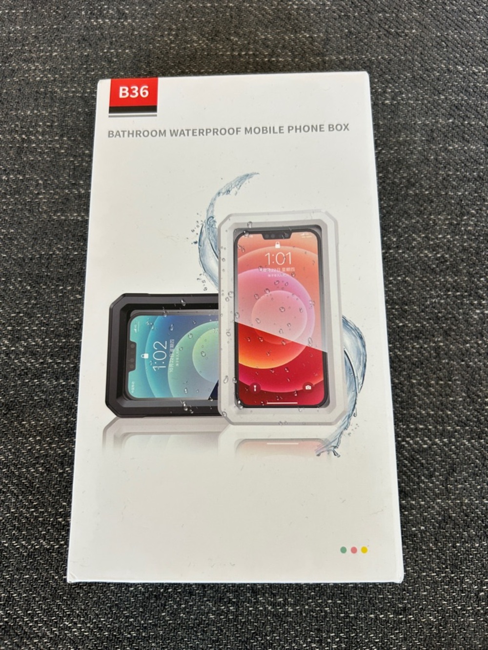Waterproof Bathroom Mobile Phone Case - White